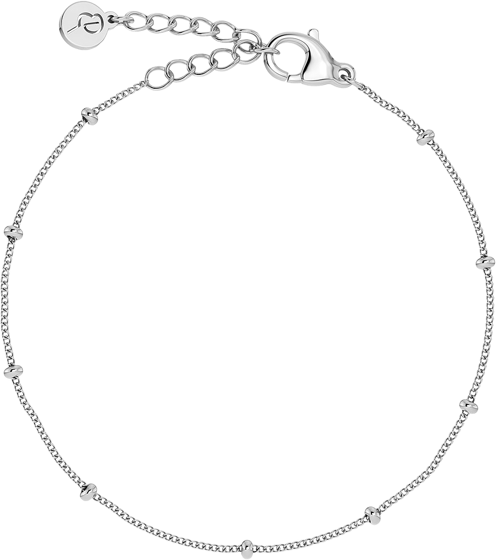 Beaded Chain Bracelet Steel