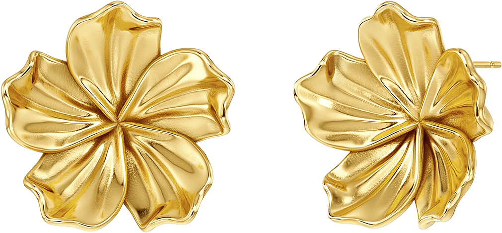 Jasmine Studs L Gold, från Edblad, i färgen Gold.