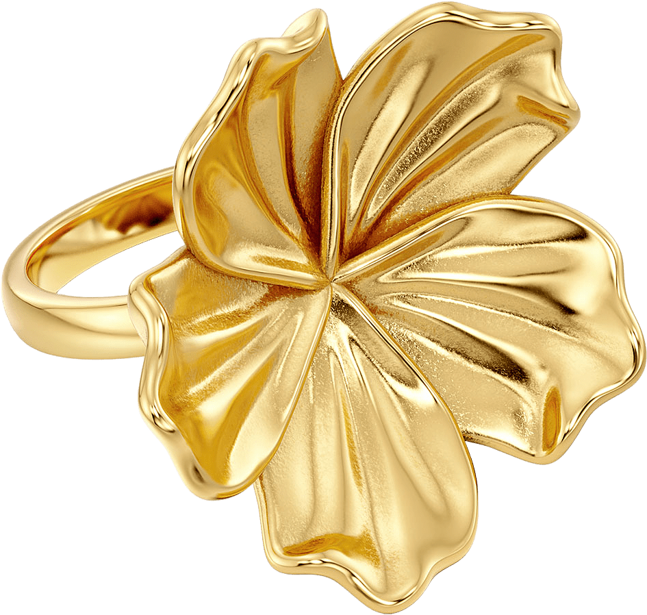 Jasmine Ring L Gold