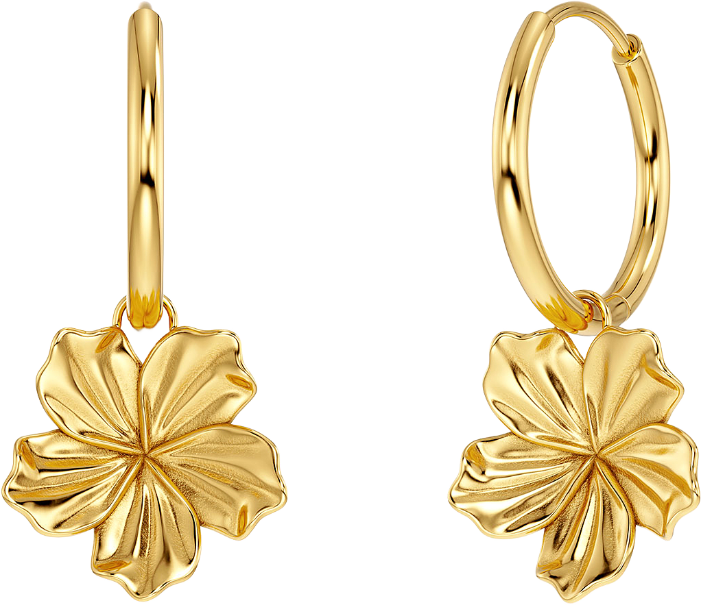 Jasmine Hoops Gold