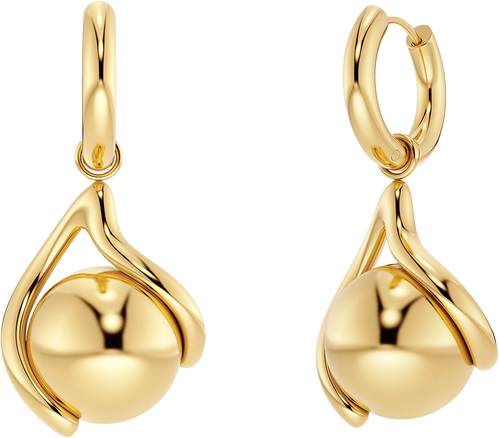 Buddy Hoops L Gold, från Edblad, i färgen Gold.