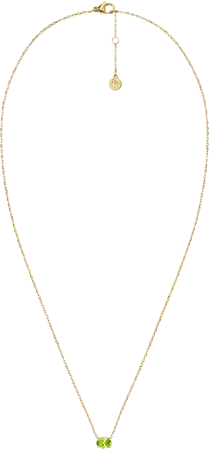 Misty Necklace Green Gold