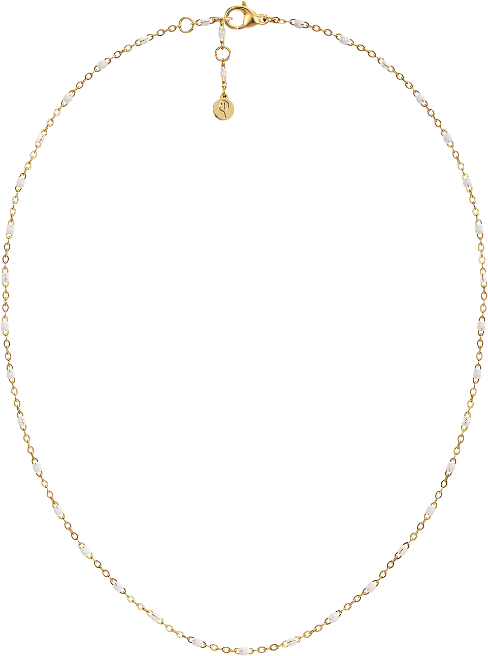 Perlina Chain Necklace White Gold