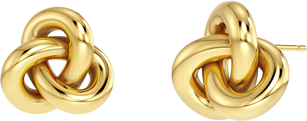 Infinity Knot Studs S Gold