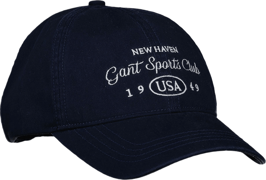 Graphic Cotton Twill Cap, från GANT, i färgen Evening Blue.