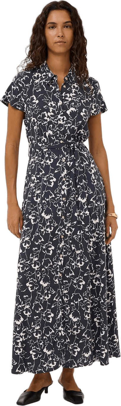SLArjana Maxi Dress SS, från Soaked In Luxury, i färgen India Ink Animal.