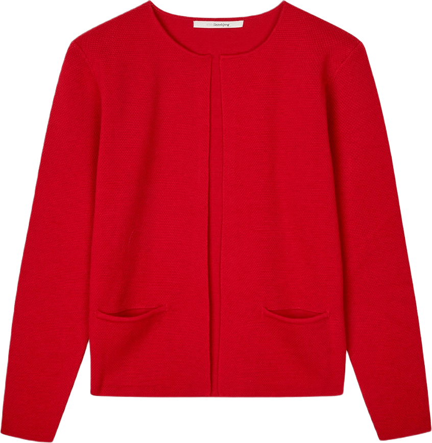 Cardigan Sense, från Sibin Linnebjerg, i färgen Red.