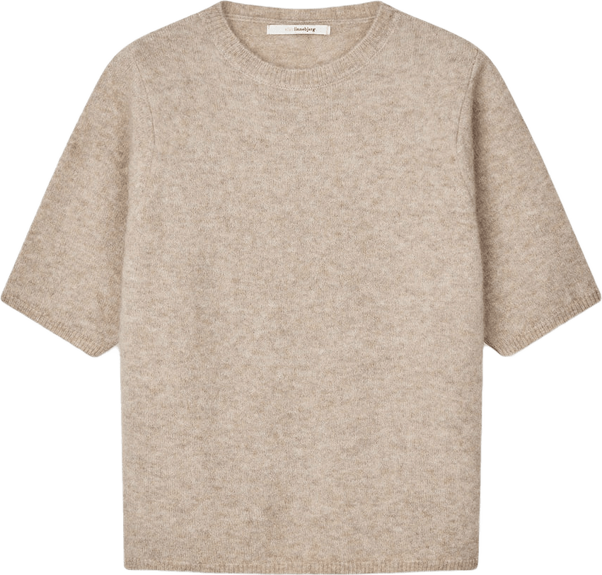 MASSA T-shirt, från Sibin Linnebjerg, i färgen Light Melange Sand.