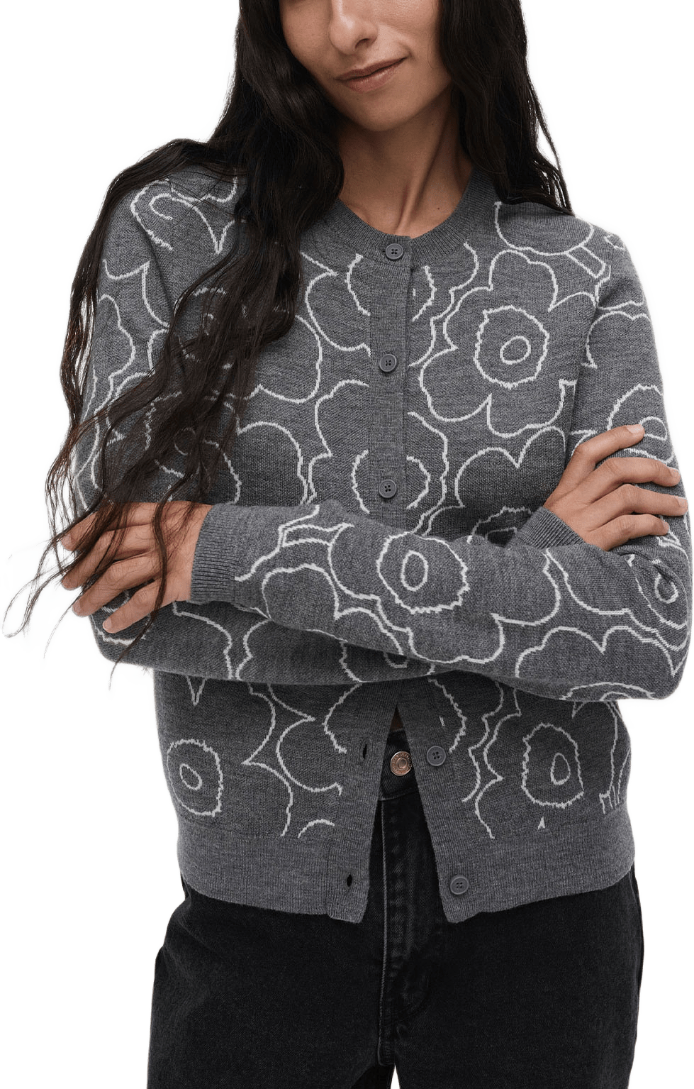 VILLI PIIRTO UNIKKO Jacket, från Marimekko, i färgen Dark Grey, Off White.