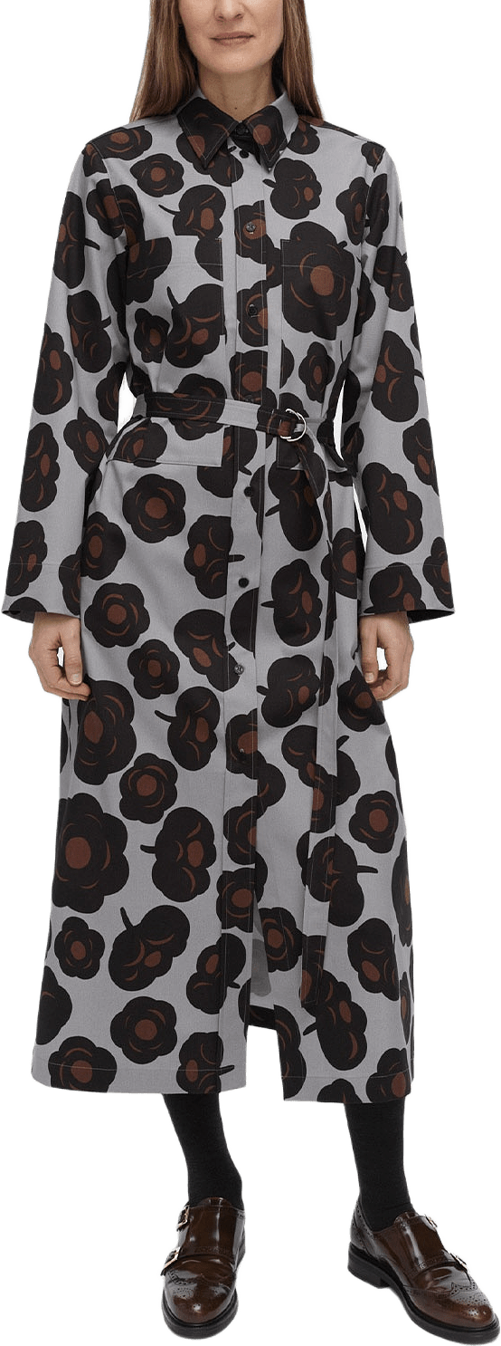 MOLLA TUMMA Dress, från Marimekko, i färgen Grey, Black, Brown.