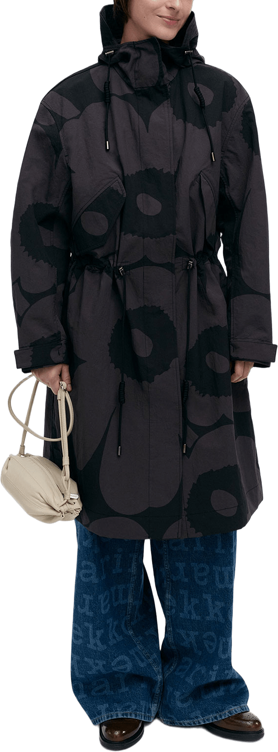 Kaartaa Unikko, från Marimekko, i färgen Black, Dark Grey.