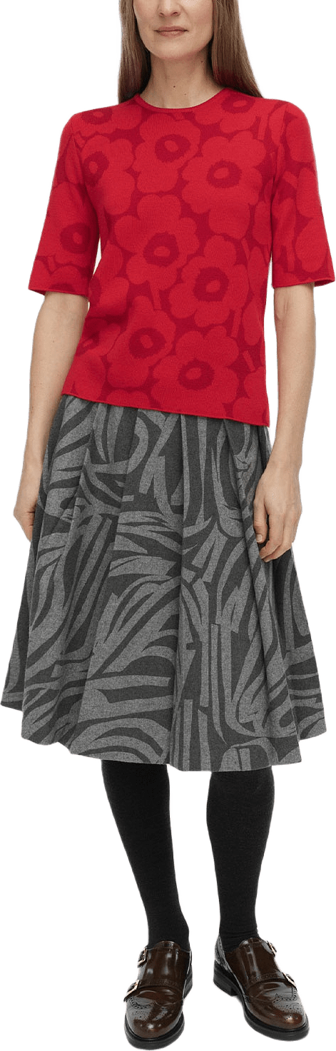 RWS KEHYS UNIKKO Sweater, från Marimekko, i färgen Dark Red, Red.