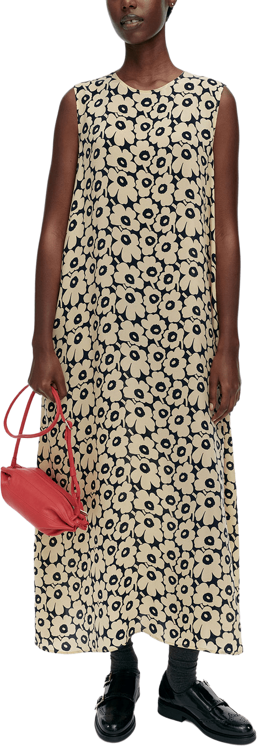 Migot Unikko, från Marimekko, i färgen Light Beige, Dark Navy.