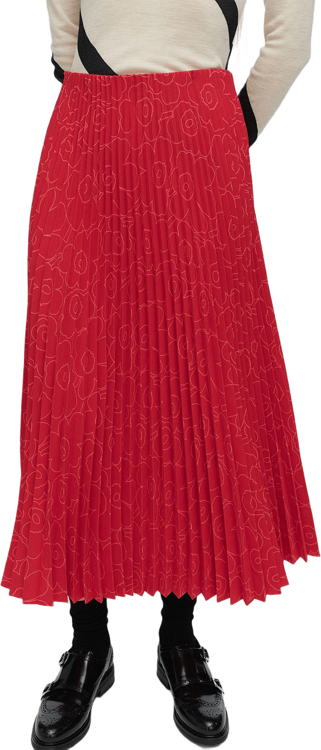 MYY PIIRTO UNIKKO Skirt, från Marimekko, i färgen Red, Bright Red.