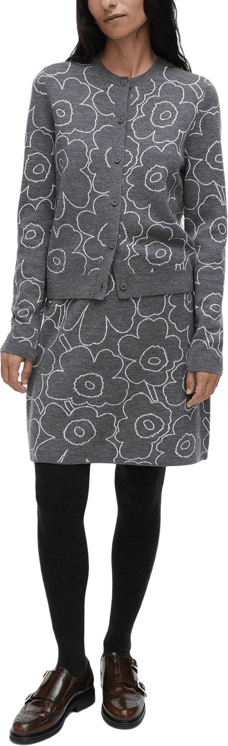 VAPAUS PIIRTO UNIKKO Skirt, från Marimekko, i färgen Dark Grey, Off White.