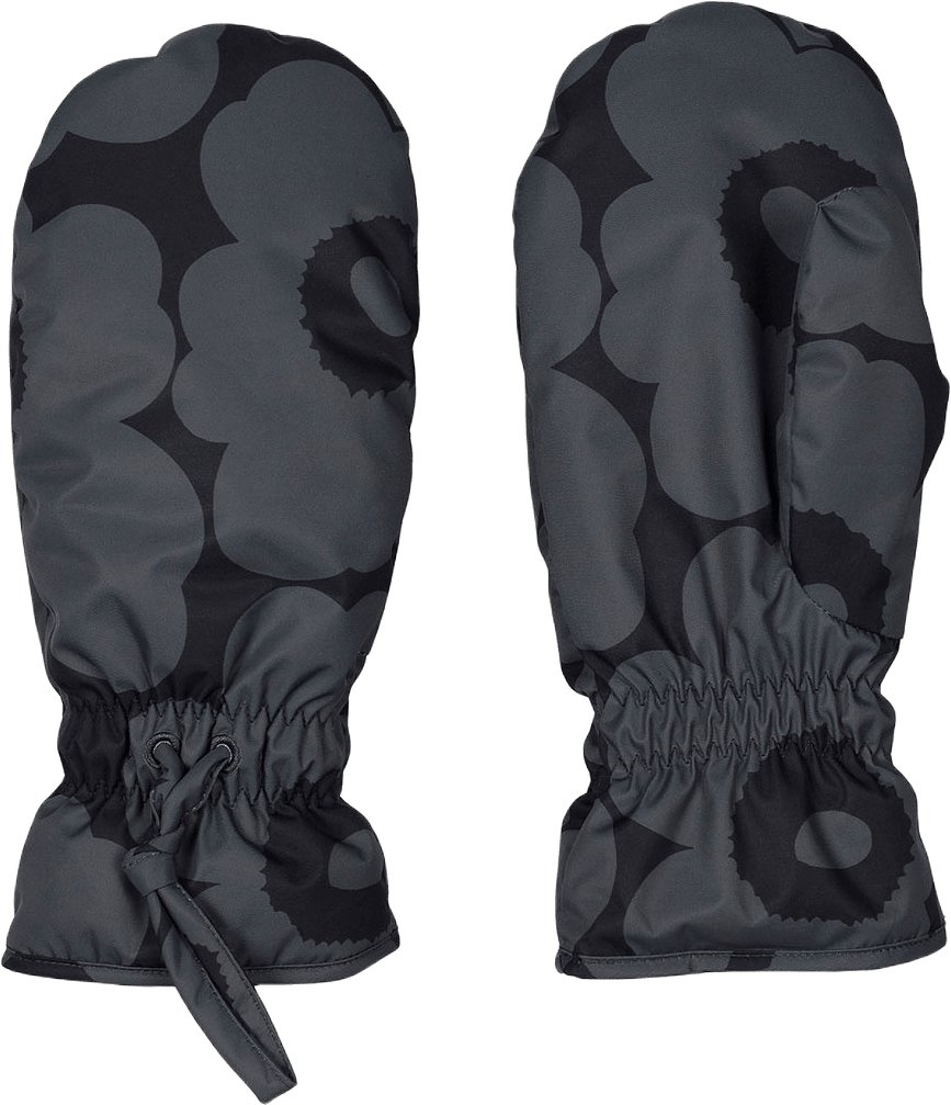 MAGNEETTI UNIKKO Gloves, från Marimekko, i färgen Dark Grey, Black.
