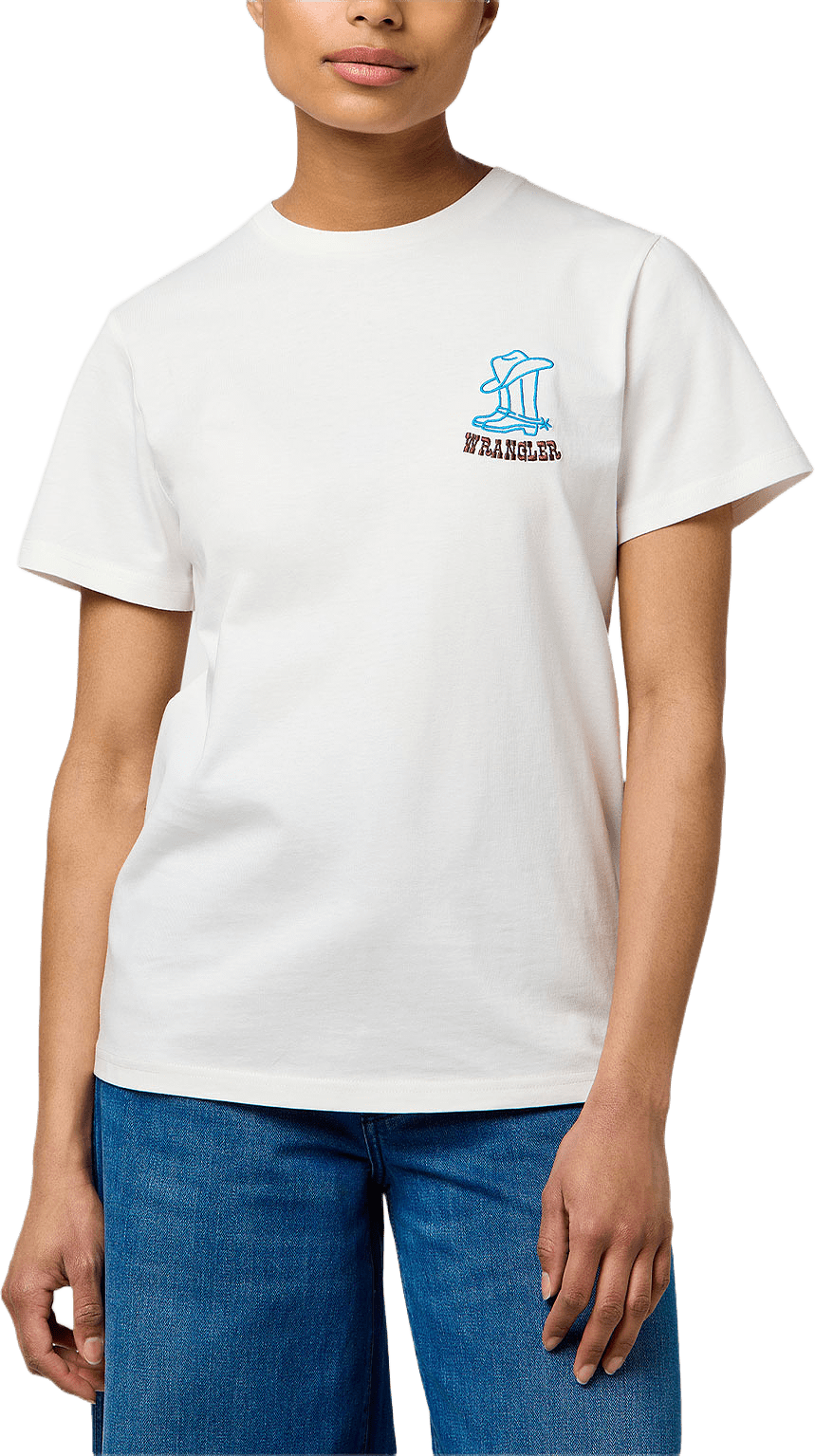 Graphic Tee, från Wrangler, i färgen Worn White.