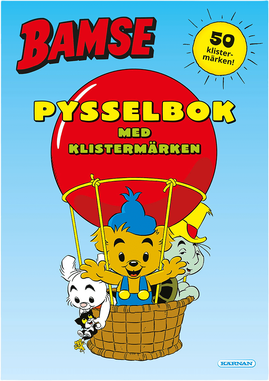 Bamse Pysselbok med klistermärken, från BAMSE.
