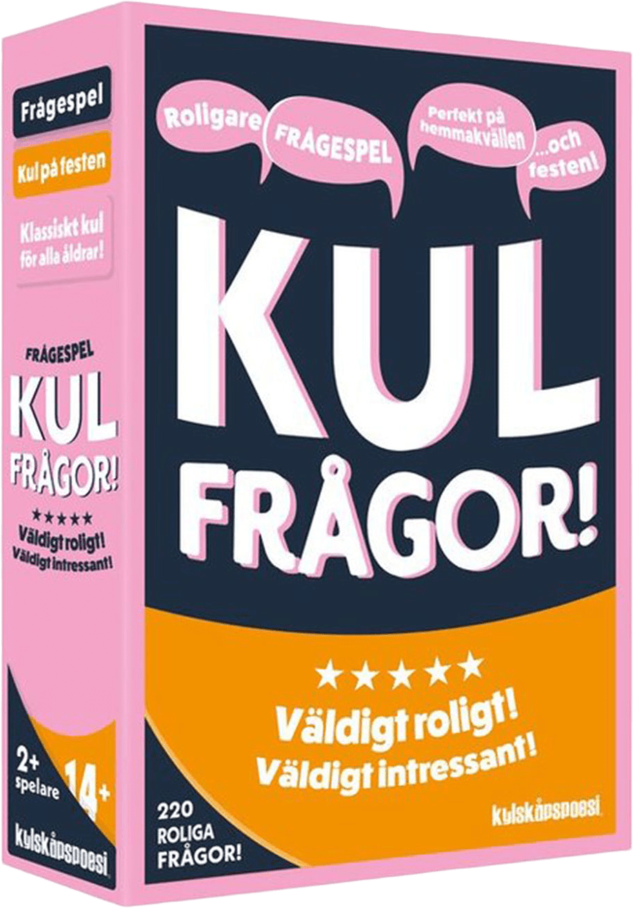 Kul frågor, från KYLSKÅPSPOESI, i färgen Pink.