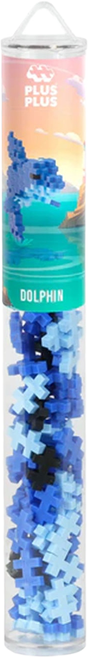 Delfin 100 bitar, från PLUS PLUS, i färgen Blue.