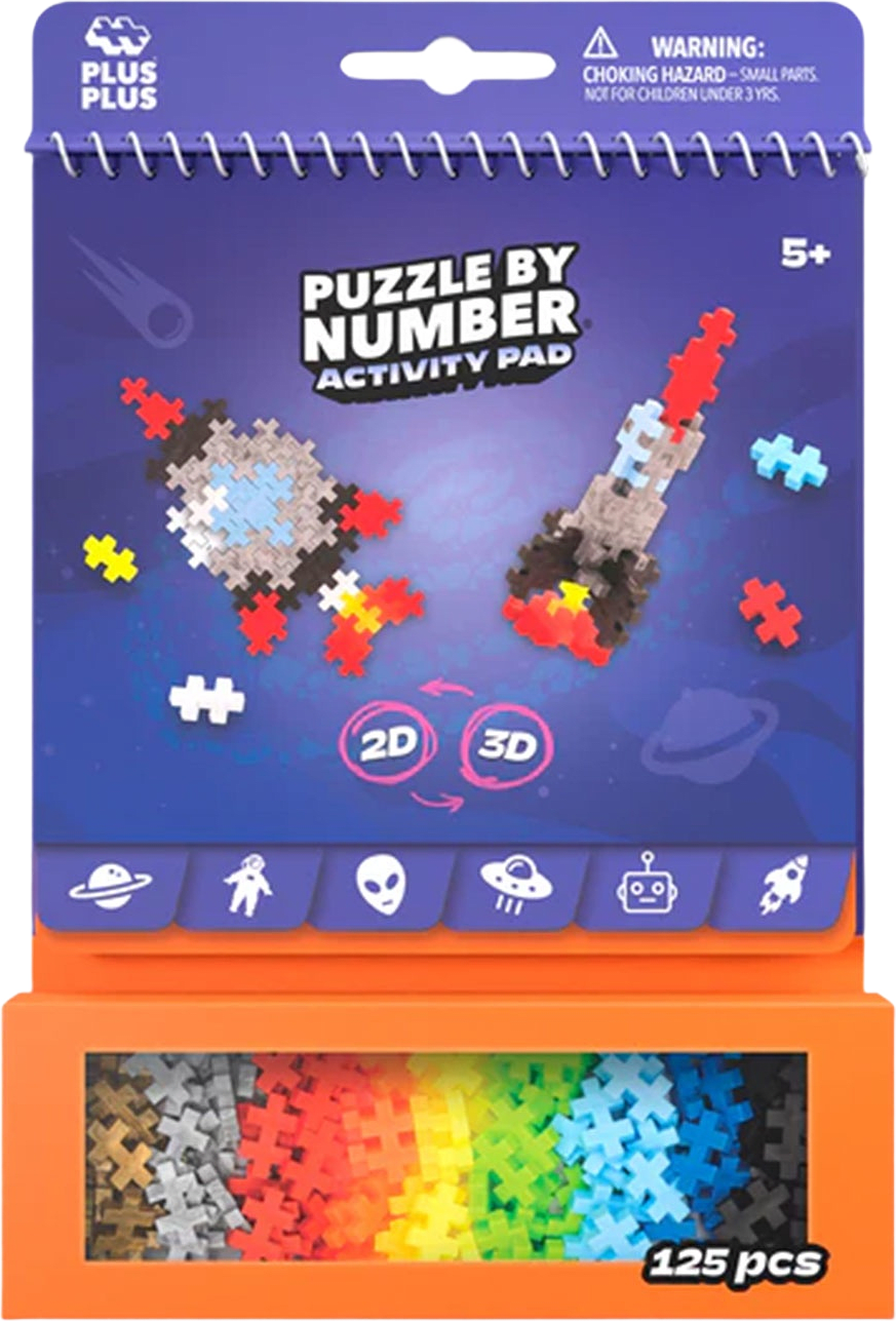 Aktivitetsset - Rymden, från PLUS PLUS, i färgen Blue.