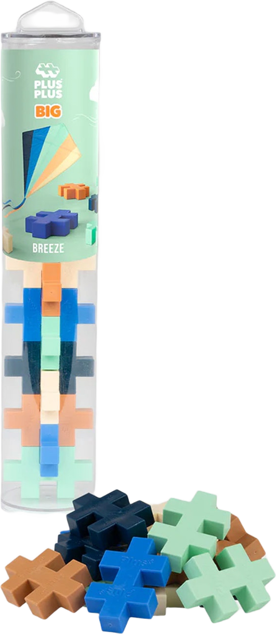 BIG Breeze Färgmix - 15 stk, från PLUS PLUS, i färgen Blue.