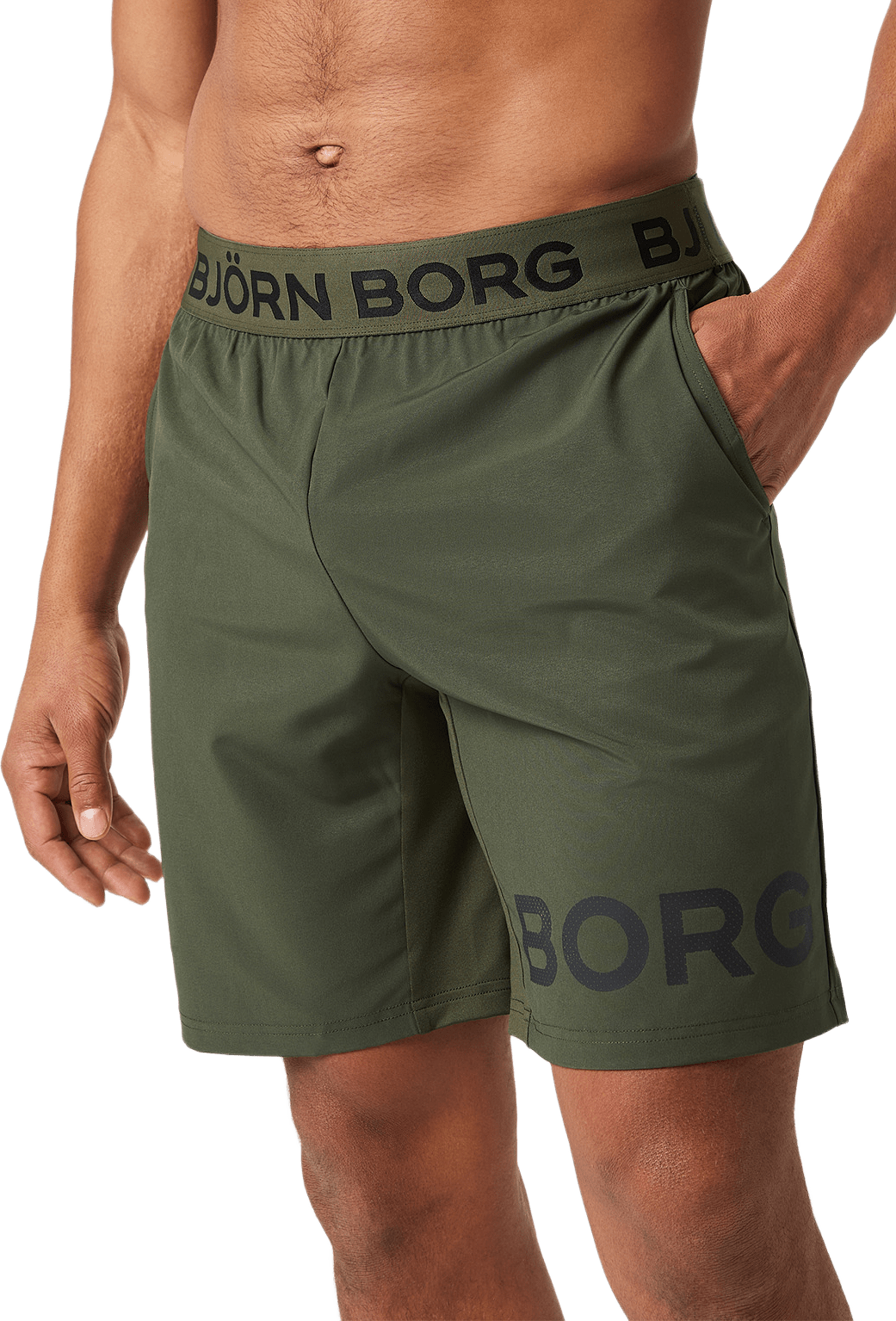 Borg Shorts, från Björn Borg Sport, i färgen Forest Night.