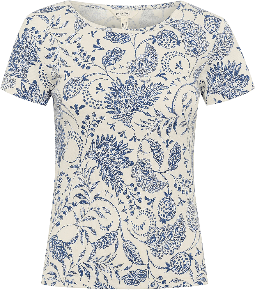 Rochelle PW TS T-shirt, från Part Two, i färgen Oceana Paisley Print.