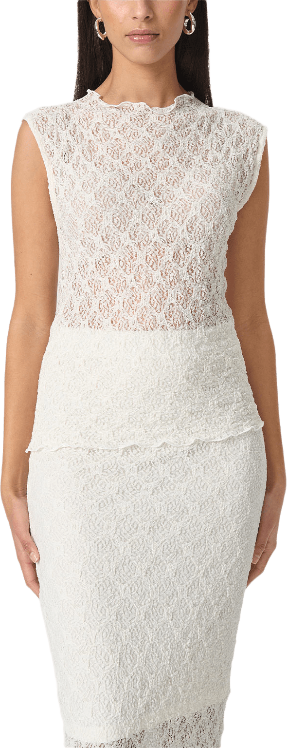 Jannet Top, från Soaked In Luxury, i färgen Whisper White.