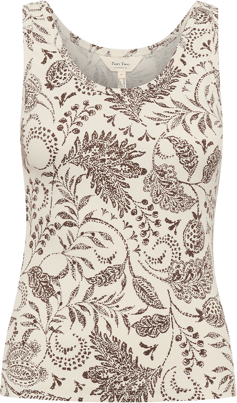 Roselyn PW TO Shirt, från Part Two, i färgen Bracken Paisley Print.