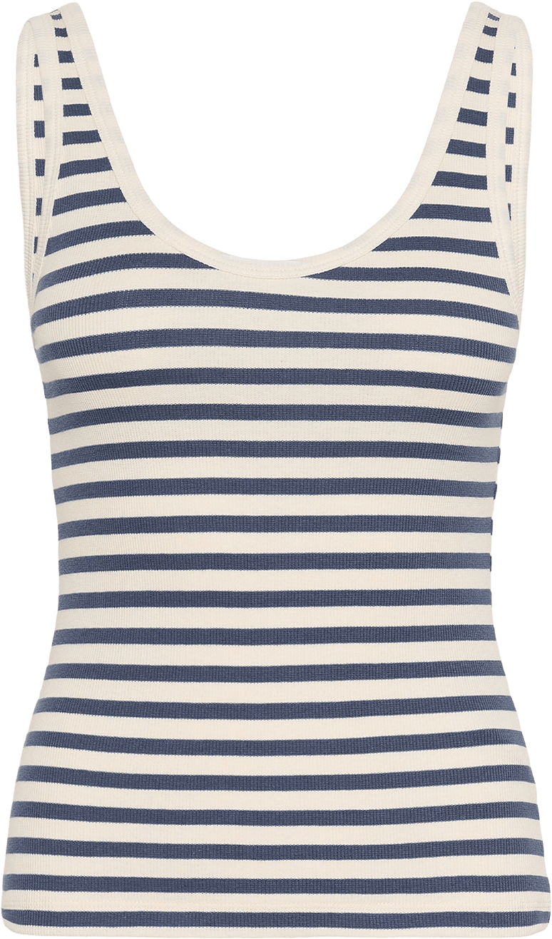 Roselyn PW TO Shirt, från Part Two, i färgen Oceania Stripe.