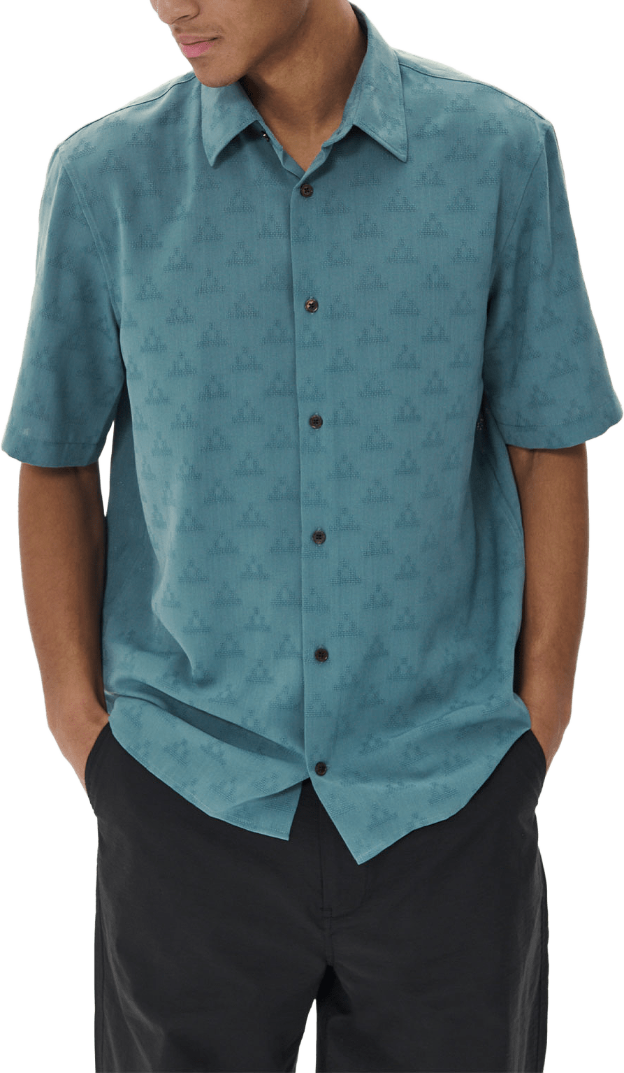 Klampo Ss Shirt, från Matinique, i färgen Blue Fusion.