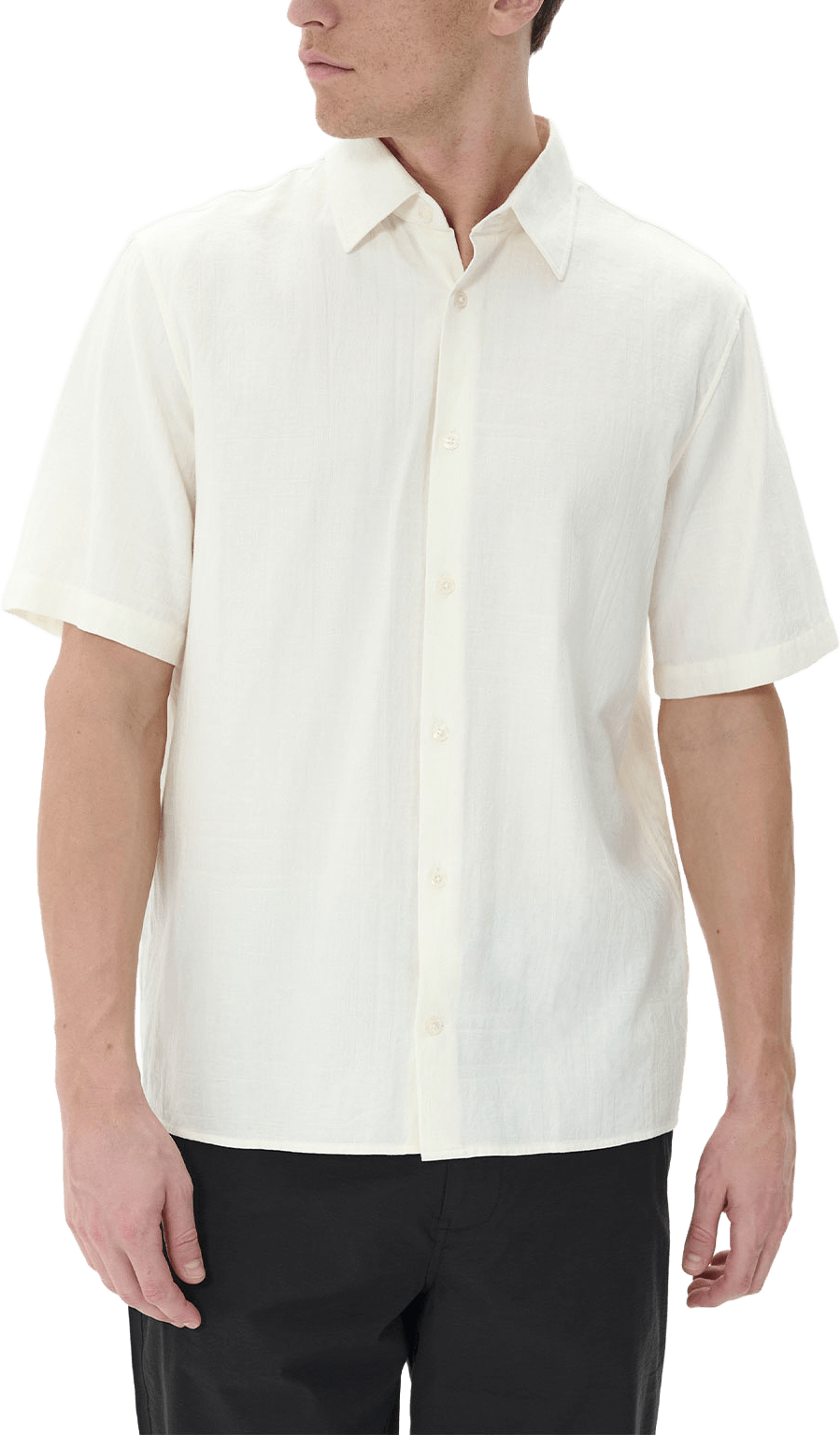 Klampo Ss Shirt, från Matinique, i färgen Vanilla Ice.