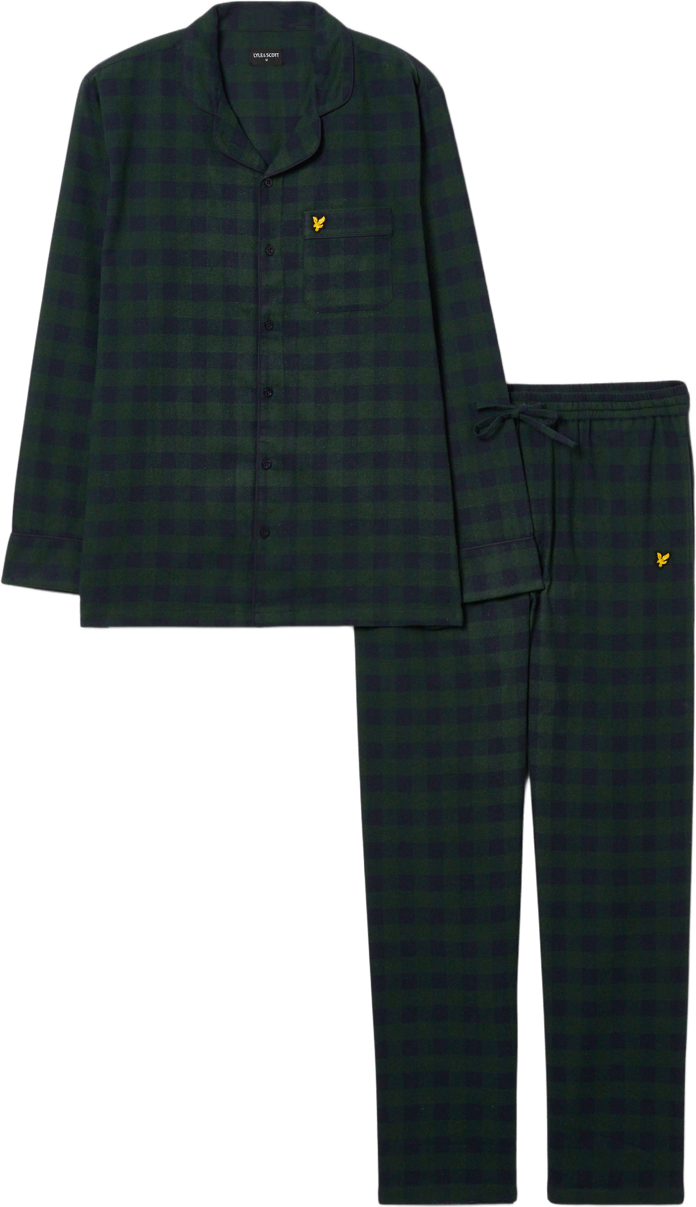 Julian Pyjamas set, från Lyle & Scott, i färgen Green/Peacoat Check.