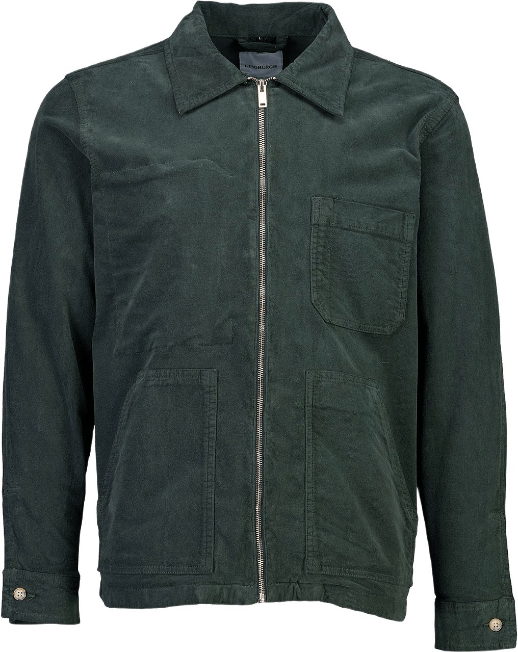 Superflex Corduroy Overshirt, från Lindbergh, i färgen Dk Army.