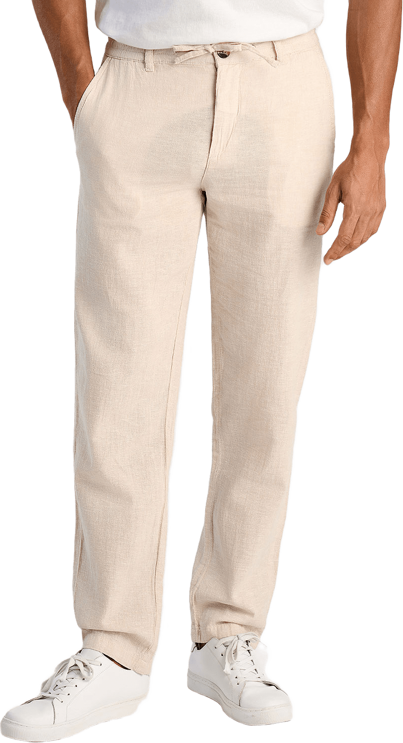 Linen Pants, från Lindbergh, i färgen Lt Sand.