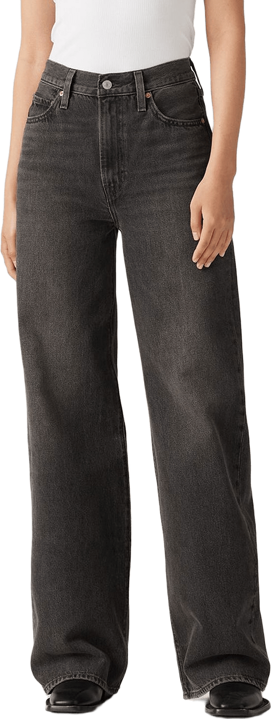 Ribcage Jeans med vida ben