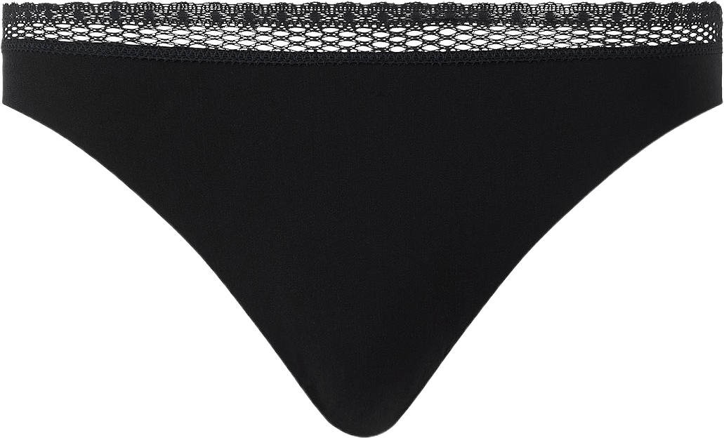 Cozy Chic Thong, från Chantelle, i färgen Black.