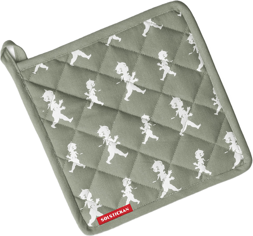 Grytlapp, från Solstickan Design, i färgen Grön.