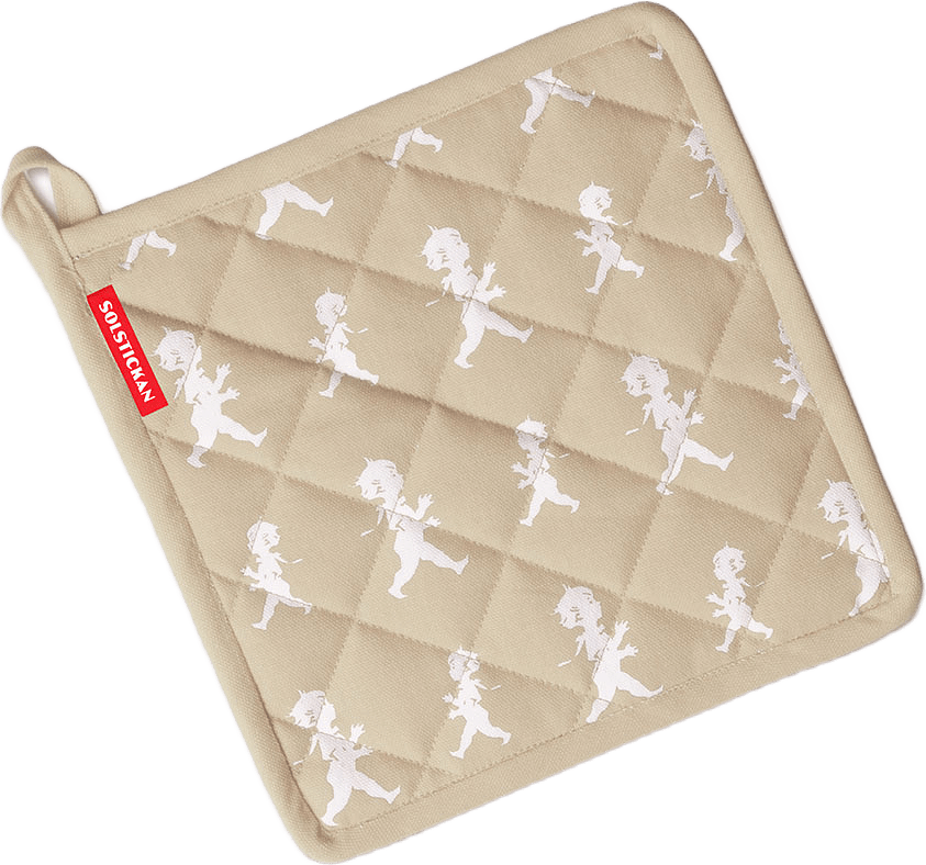 Grytlapp, från Solstickan Design, i färgen Beige.