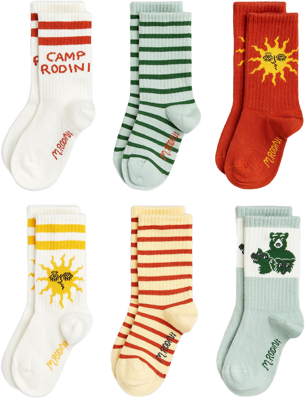 Camp Rodini 6-Pack Strumpor