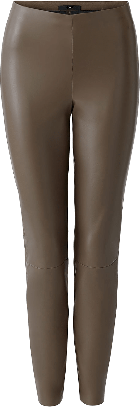 Chasey Leggings, från Oui, i färgen Taupe.