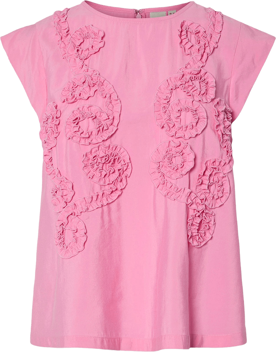 YASSACU Topp, från Y.A.S, i färgen Sachet Pink.