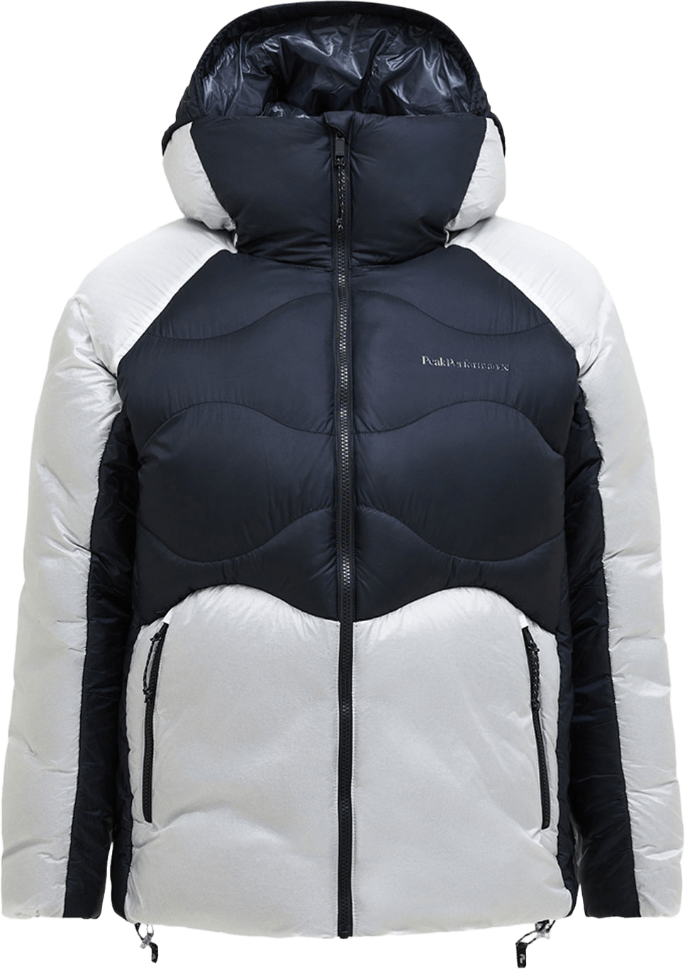 M Helium Diamond Fuse Down Hood, från Peak Performance, i färgen Black-antarcti.