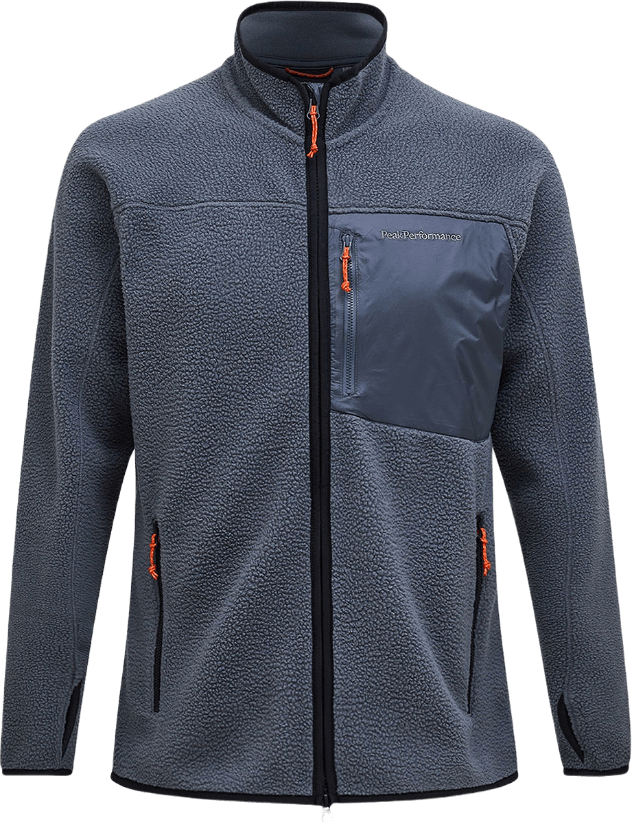 M Pile Zip Jacket, från Peak Performance, i färgen Mountain Mist.