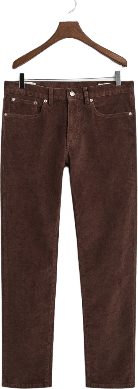 Slim Cord Jeans, från GANT, i färgen Rich Brown.