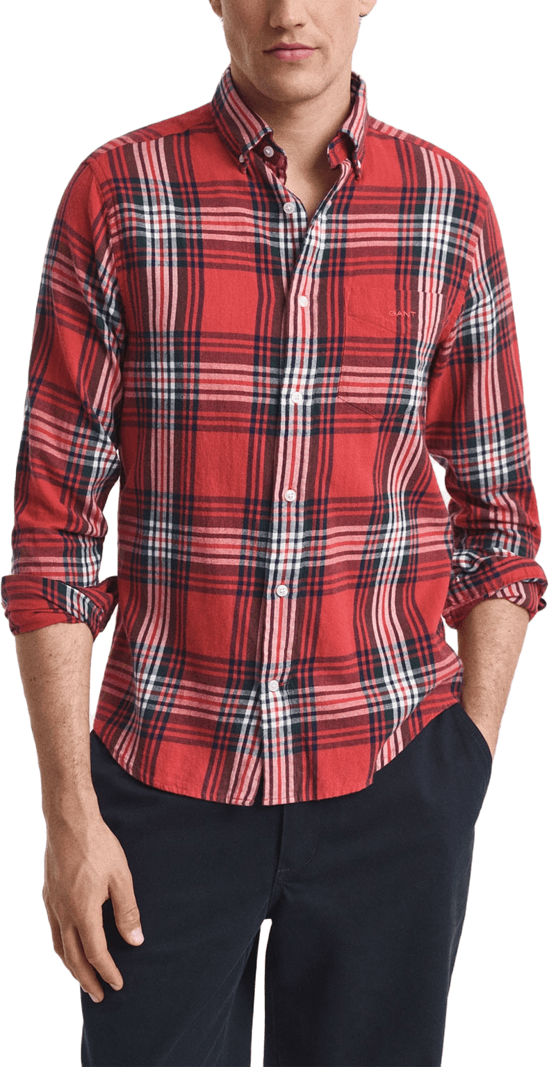 Reg Windblown Flannel Check Shirt
