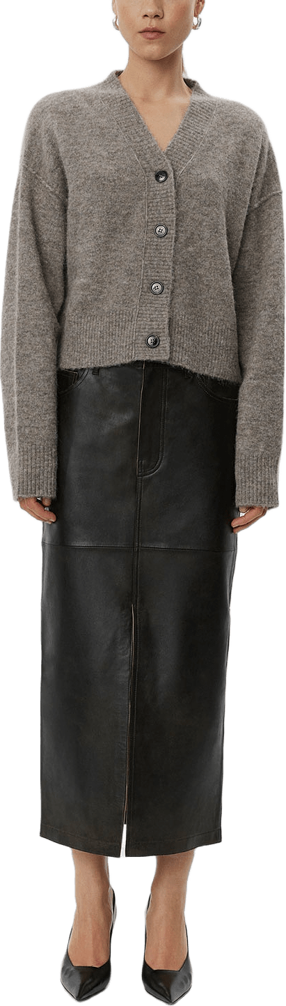 Rana Cardigan - Cozy Days, från DAY Birger et Mikkelsen, i färgen 500149 Light Espresso Melange.