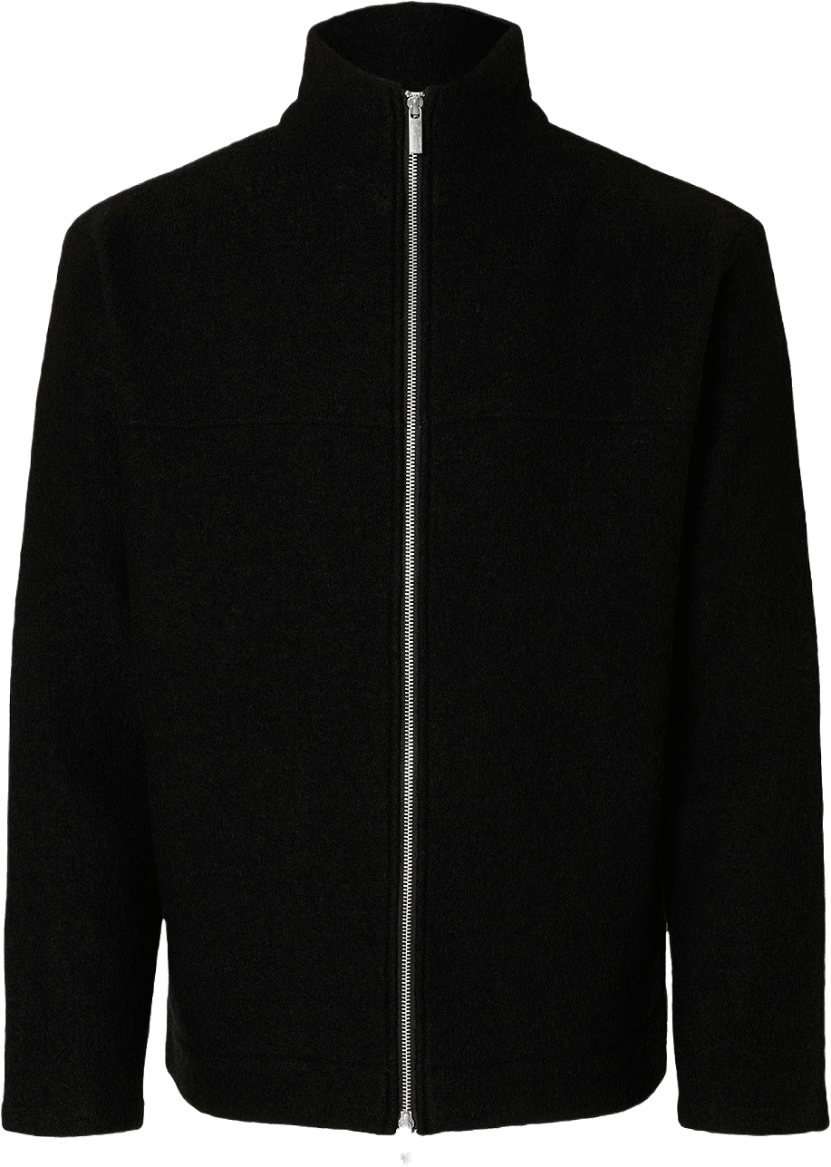 SLHNEALY Stickad kofta, från Selected Homme, i färgen Black.