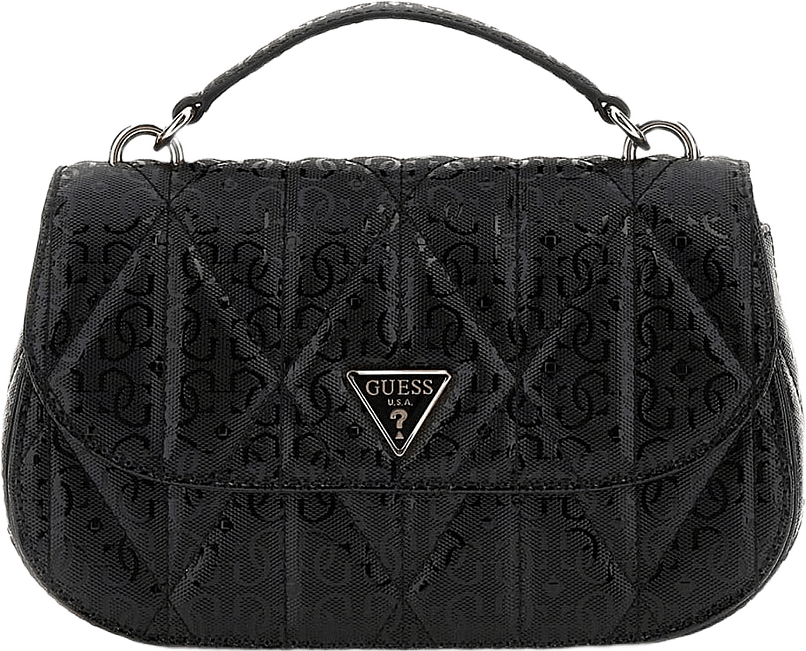 Aldina Top Handle Flap, från Guess, i färgen Black.